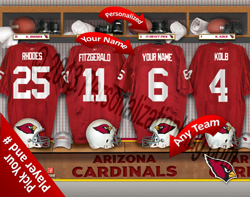 Arizona Cardnials Personalized Prints Arizona Cardnials Personalized Prints