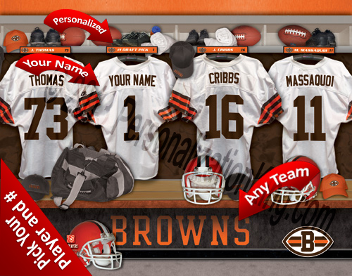 Cleveland Browns Personalized Prints Cleveland Browns Personalized Prints