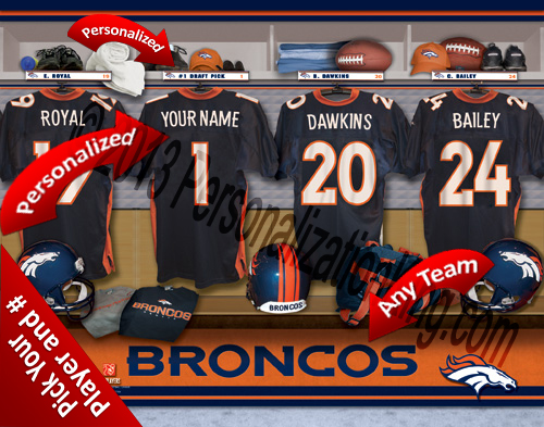 DEnver Broncos Personalized Prints Denver Broncos Personalized Prints