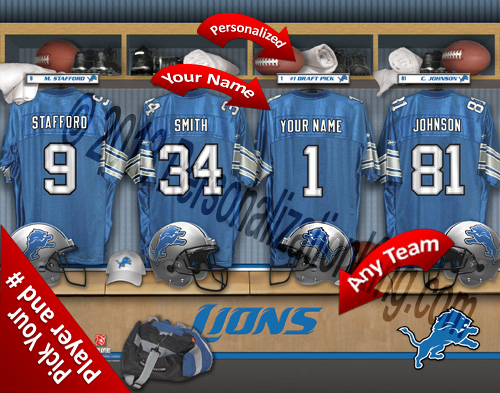 Detroit Lions Personalized Prints Detroit Lions Personalized Prints