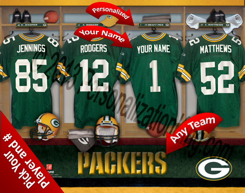 personalized green bay jersey