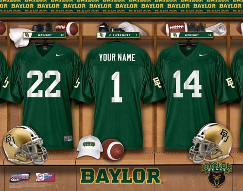 BAYLOR BEARS NCAA LOCKER ROOM PRINT BAYLOR BEARS NCAA LOCKER ROOM PRINT