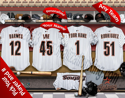 Los Angeles Dodgers MLB Personalized Locker Room Print Los Angeles Dodgers MLB Personalized Locker Room Print